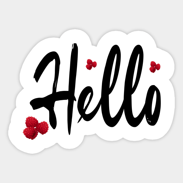 Hello sticker hotsell